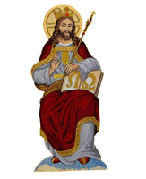 Embroidered Applique "Christ the king"