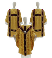 Semi Gothic Chasuble and 2 dalmatics SET-821-A8