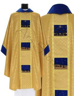 Casula gotica "Natale" 759-AGN61g