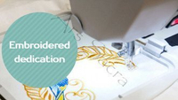 Dedicación bordada