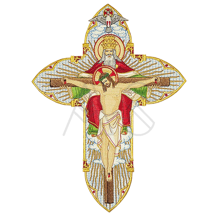 Aplique bordado "Santísima Trinidad"