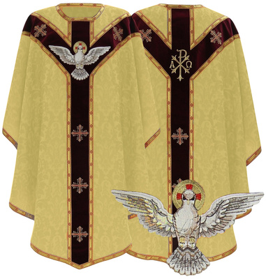 Chasuble semi-gothique "Saint Esprit" GY809-AGC26