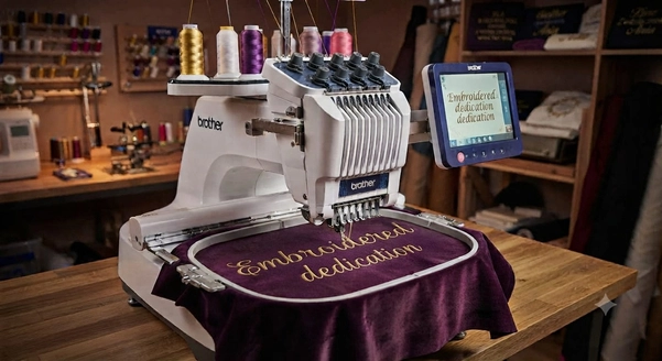 Embroidered dedication