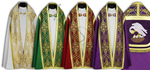 Conjunto de 4 capas pluviales romanas SET-KT013-25h8