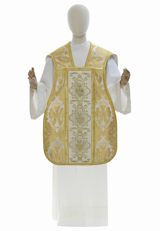 Römische Kasel "Herz von Jesus, Maria, Josef" R822-A60