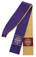 Gothic stole reversible "Jerusalem Crosses" SZ1