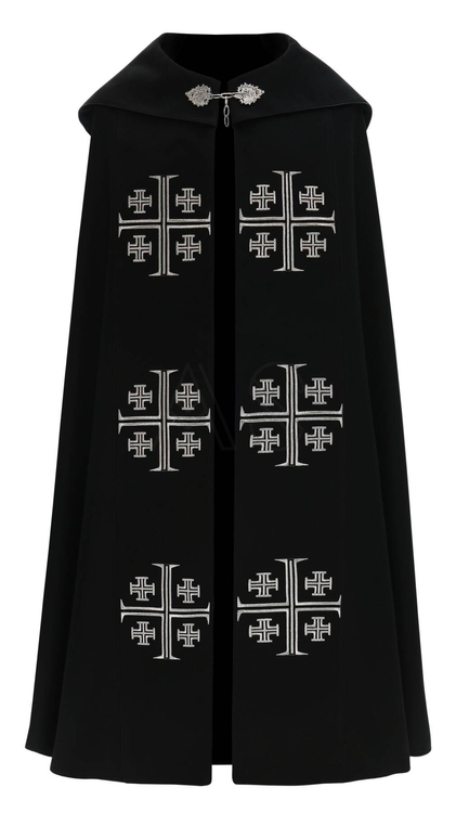 Gotische Pluviale "Jerusalemkreuze" K723-CZS