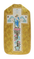 Casulla romana mariana "Ave Maria" R473-G9