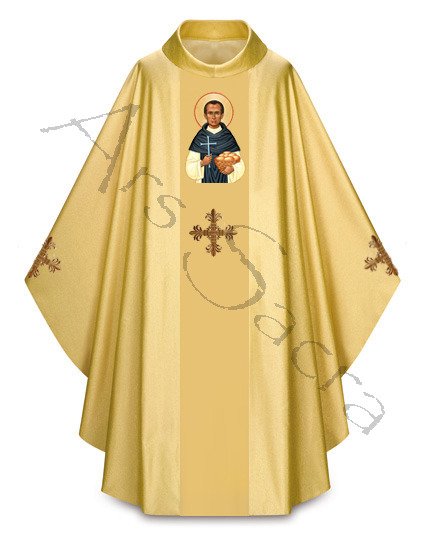 Chasuble gothique "Saint Martin de Porres" 431-G63g