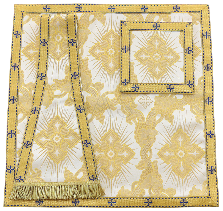 Chasuble "Saint Philippe Neri" "Coeur de Jésus, Marie, Joseph" F822-AKN9-PEL