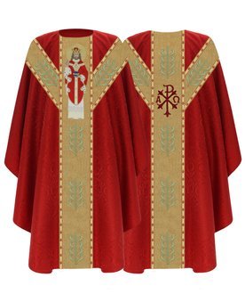 Semi Gothic Chasuble "Christ the King" GY466-C25