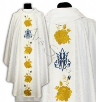 Chasuble gothique mariale  - en stock, expédition sous 24h