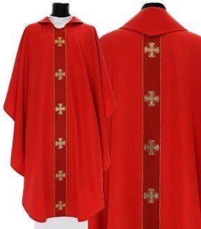 Chasuble gothique '"Croix de Malte" 104-C