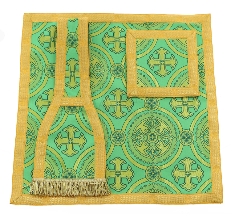 Casula romana "Cuore di Gesù, Maria, Giuseppe" R822-AZ8