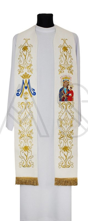 Étole gothique "Madone noire de Czestochowa" SH38-B