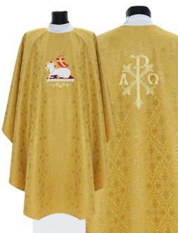 Casulla gótica "Cordero de Dios" G705-G16