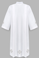 Camice con croci di Gerusalemme bianche A4-B