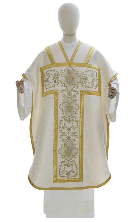 Chasuble "St. Philip Neri" "Heart of Jesus, Mary, Joseph" F822-A25