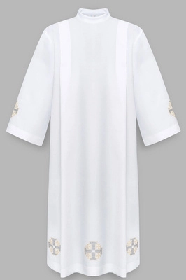 Aube avec croix de Jérusalem en or A4-G