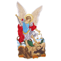 Embroidered Applique "Saint Archangol Michael"