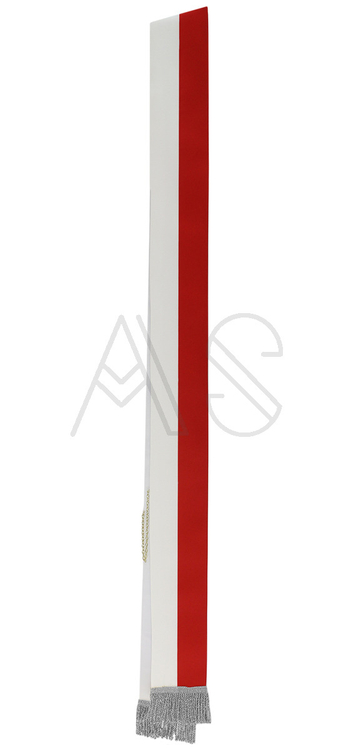 Schärpe weiß Rot SZA-BC-S