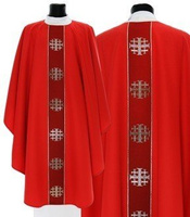 Chasuble gothique '"Croix de Jérusalem" G103-C