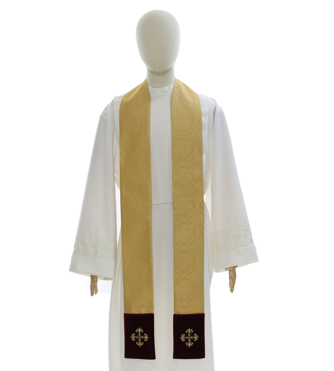 Casula gotica "Cuore di Gesù, Maria, Giuseppe" 908-A25g