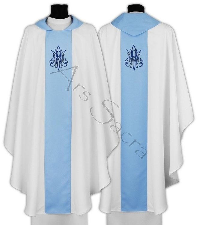 Chasuble gothique mariale  697-BN