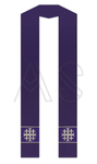 Gothic stole reversible "Jerusalem Crosses" SZ1