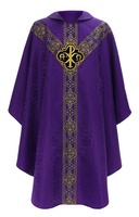 Chasuble semi-gothique "Alfa & Omega" Y211-F25