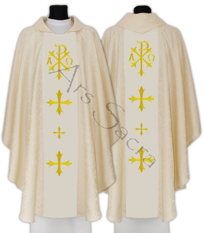Gothic Chasuble "Alfa & Omega" 661-GC16