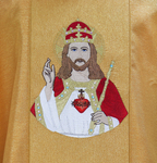 Chasuble gothique "Christ le roi" 839-G63g