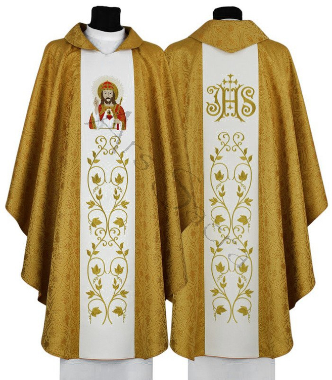 Chasuble gothique "Christ-Roi" 543-G16