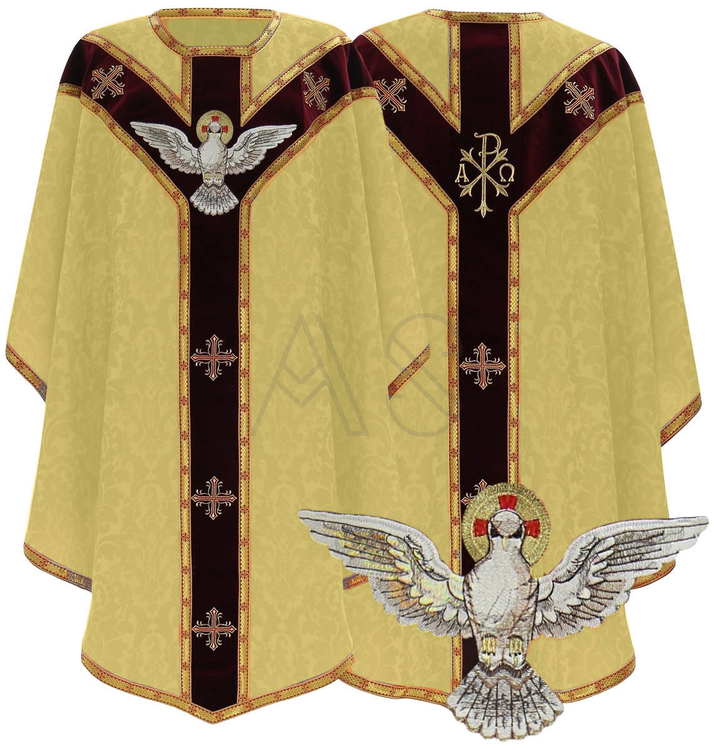 Casulla semigótica "Espíritu Santo" GY809-AGC26