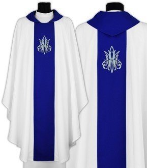 Chasuble gothique mariale  696-BN