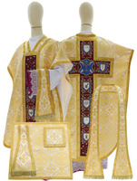 Silk chasuble "Passion and Resurrection of Jesus Christ" F820-K8