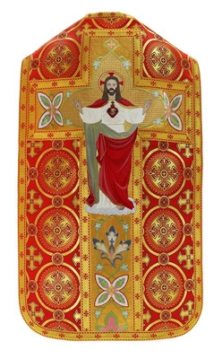 Chasuble romaine "Le Sacré-Coeur de Jésus" R479-C8