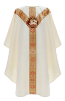Casulla semigótica "Cordero de Dios" GY114-12
