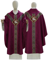 Semi Gothic Chasuble "Lamb" Y202-25-AB