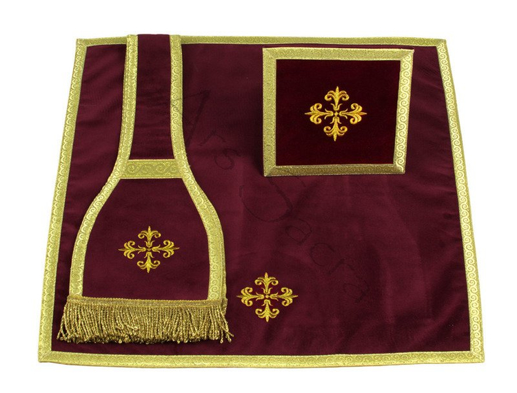 Burse, maniple, chalice veil VMB-ARA