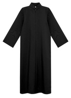 Black minister's cassock ASC3-CZ