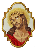 Embroidered Applique "Jesus suffering"