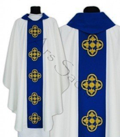 Chasuble gothique mariale 639-BN