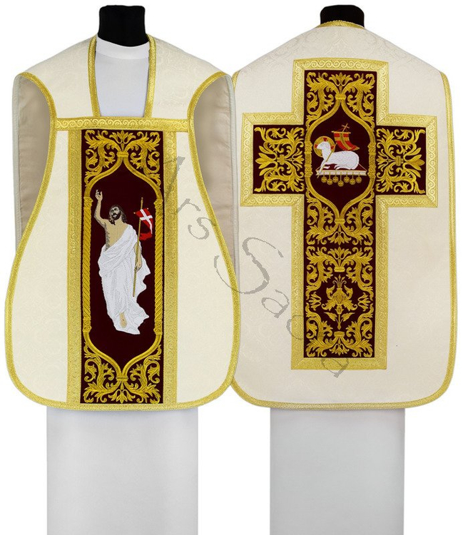 Casulla romana "Jesús Resucita" R682-AKC25