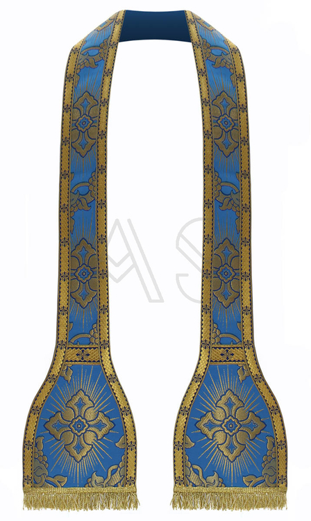 Chasuble romaine "Coeur de Jésus, Marie, Joseph" R822-AN9