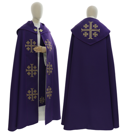 Gotische Pluviale "Jerusalemkreuze" K723-F