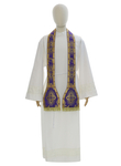 Chasuble romaine "Coeur de Jésus, Marie, Joseph" R822-AF9