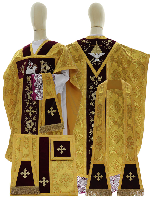 Silk chasuble "St. Philip Neri" F831-AC9