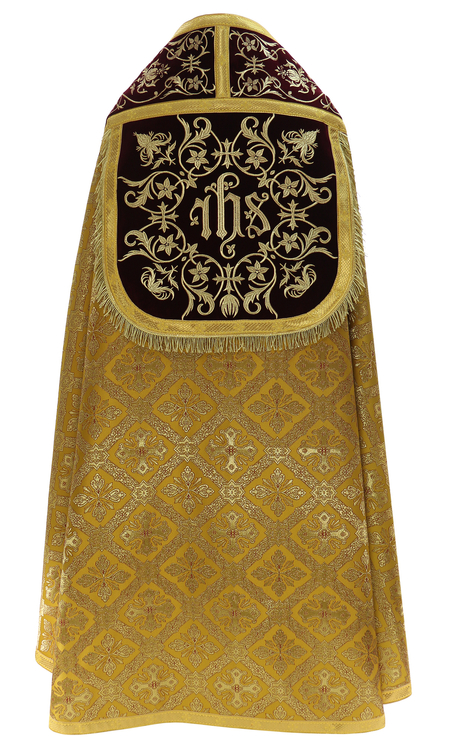 Capa pluvial romana "Pelícano y escudo de armas"