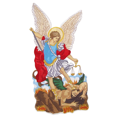 Embroidered Applique "Saint Archangol Michael"